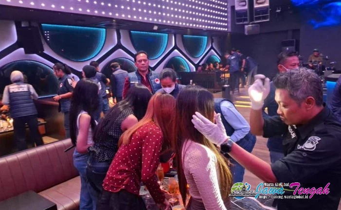 Tim Gabungan Polda Jateng dan BNNP Gelar Operasi Tempat Hiburan Malam di Semarang