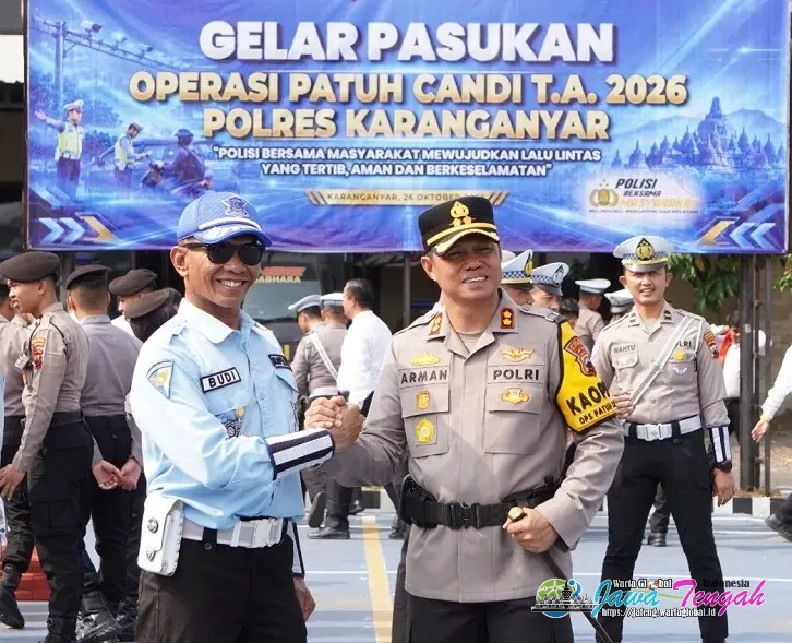 Pimpin Apel Operasi Patuh Candi 2026, Kapolres Karanganyar Tekankan Keselamatan Bukan Sekadar Tilang