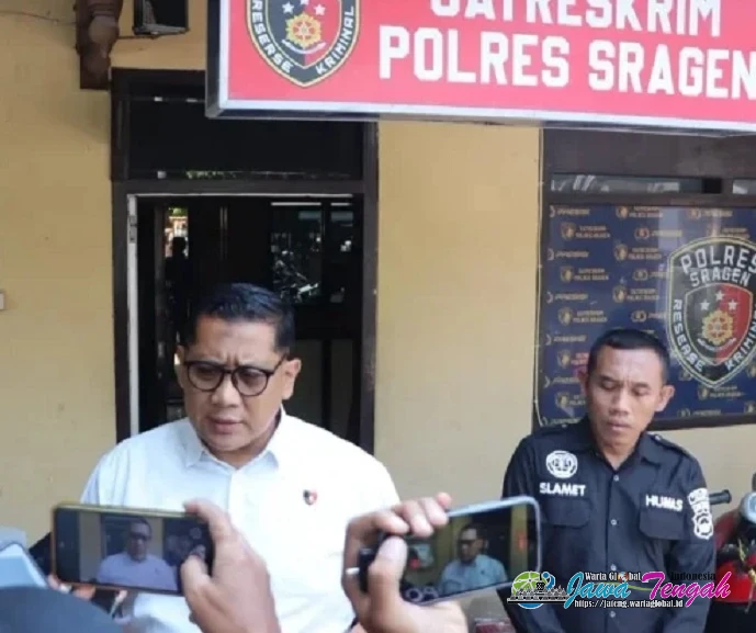 Polres Sragen Ringkus Pelaku Curanmor di Karang Tengah, Motor Curian Dijual Rp1,4 Juta