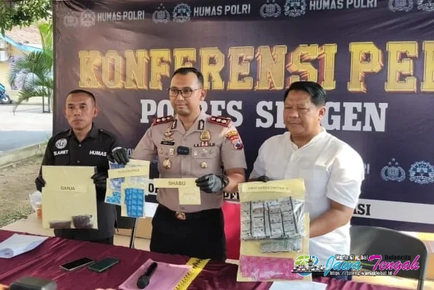 Bongkar 7 Kasus Narkoba, Polres Sragen Tetapkan 11 Orang Tersangka