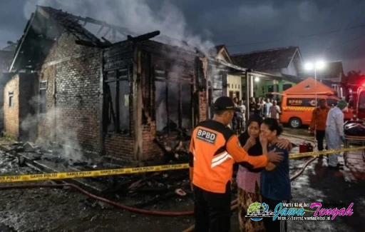 Keluarga Sedang Tahlilan, Kasno Tewas saat Rumahnya Terbakar