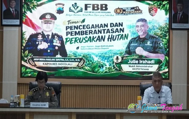 Perhutani KPH Telawa dan Polres Boyolali Gelar Forum Belajar Bersama Jaga Kelestarian Hutan