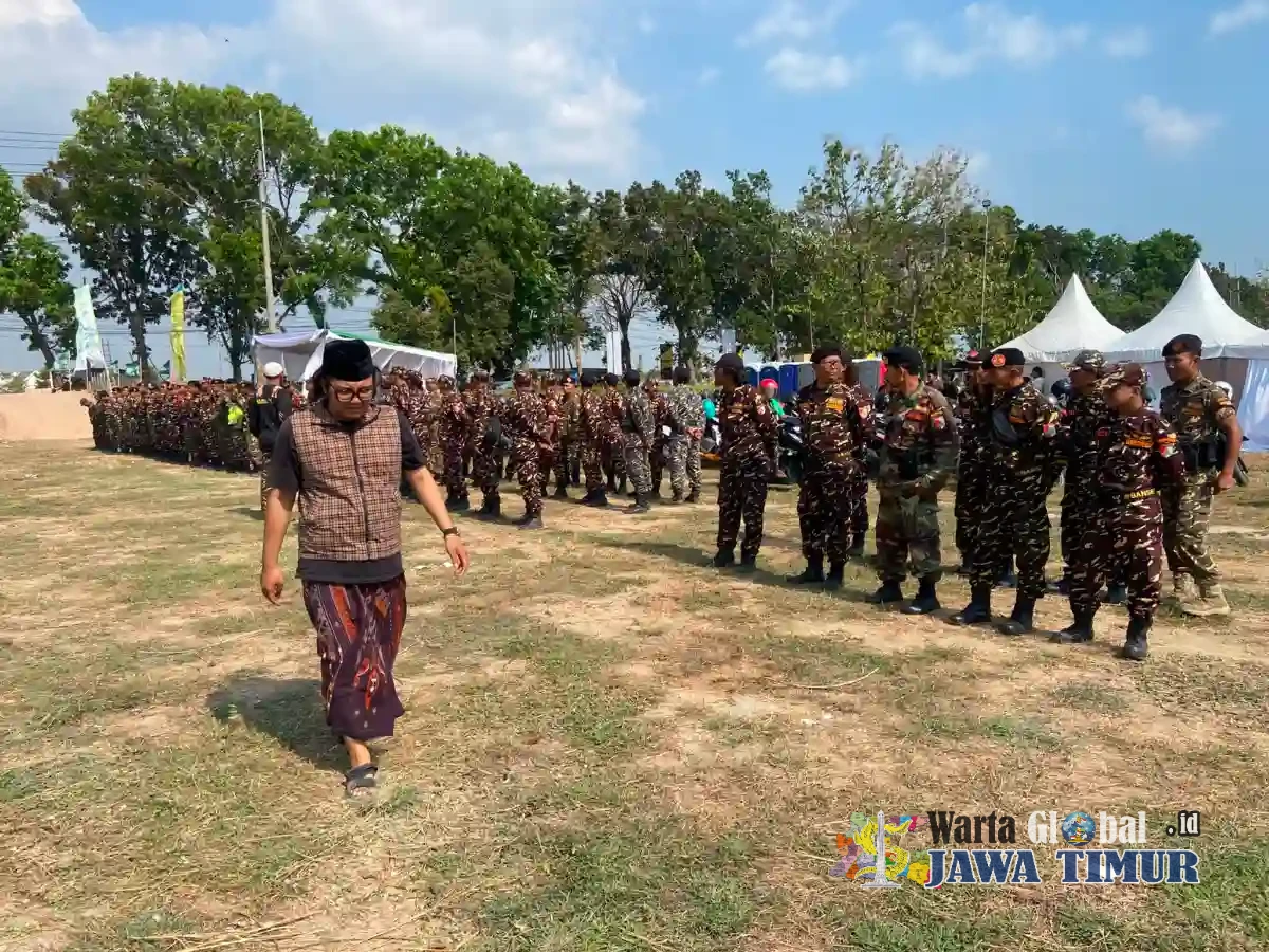 Kasatkorcab Banser Surabaya Gelar Pasukan, Siap Sukseskan Muktamar ke-35 NU di Tambakberas