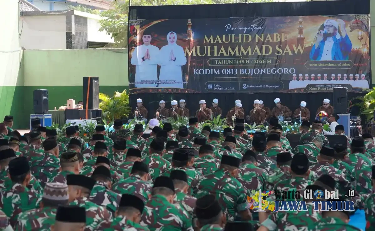 Perkuat Fondasi Spiritual, Kodim Bojonegoro Peringati Maulid Nabi Muhammad SAW 1448 H