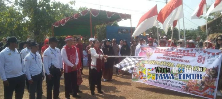 Warga Gunungpati Gelar Karnaval Budaya HUT Ke-81 Kemerdekaan RI dengan Semarak