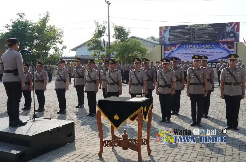 Polres Sukoharjo Gelar Mutasi Belasan Perwira, Sejumlah Jabatan Strategis Berganti