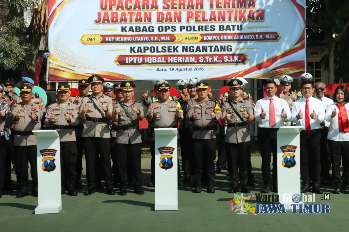 Optimalisasi Pelayanan: Polres Batu Gelar Sertijab Kabag Ops & Pelantikan Kapolsek Ngantang