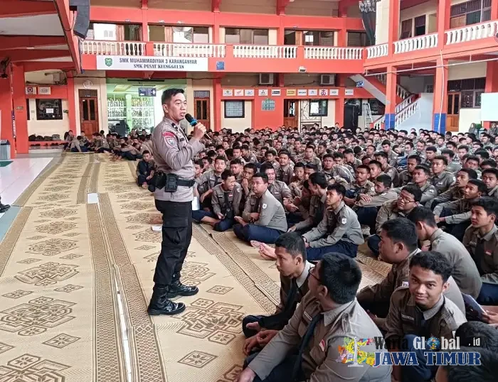 Polres Karanganyar Bekali Pelajar SMK, Ingatkan Bahaya Tawuran hingga Balap Liar