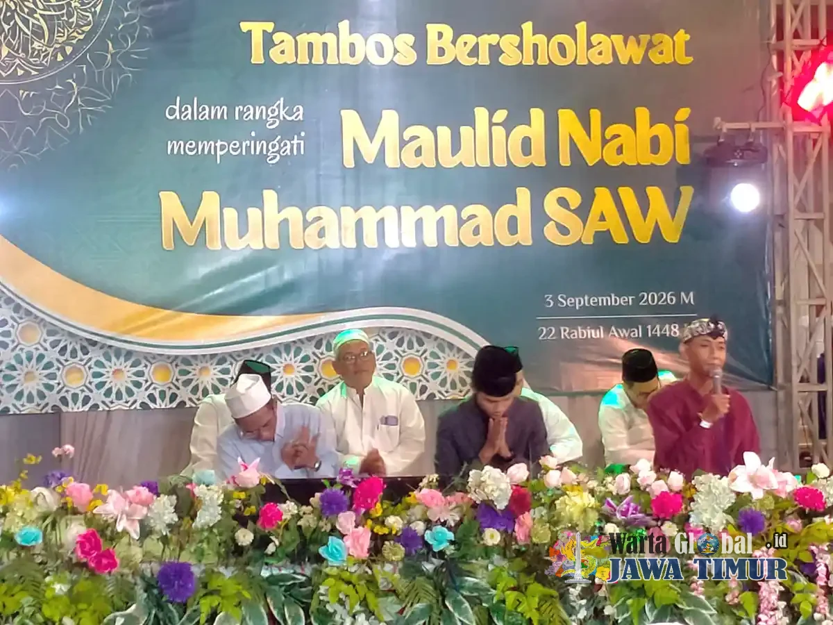 TAMBAK OSO WILAGUN BERSHOLAWAT, BANSER SURABAYA TURUT AMANKAN RANGKAIAN ACARA DI MASJID DARUSSALAM