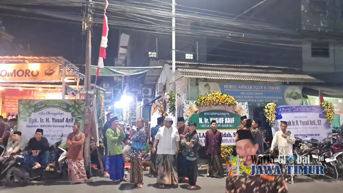 Tahlil Malam Pertama Almarhum Ir. H. Yusuf Arif Khusyuk, Ratusan Jamaah dan Puluhan Banser Hadir