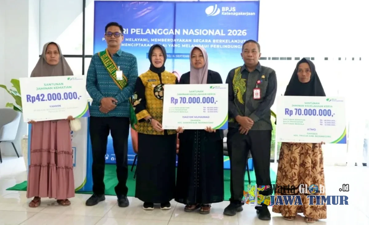 BPJS Ketenagakerjaan Bojonegoro Peringati Harpelnas 2026, Layani Puluhan Klaim dan Berikan Diskon Iuran 50 Persen
