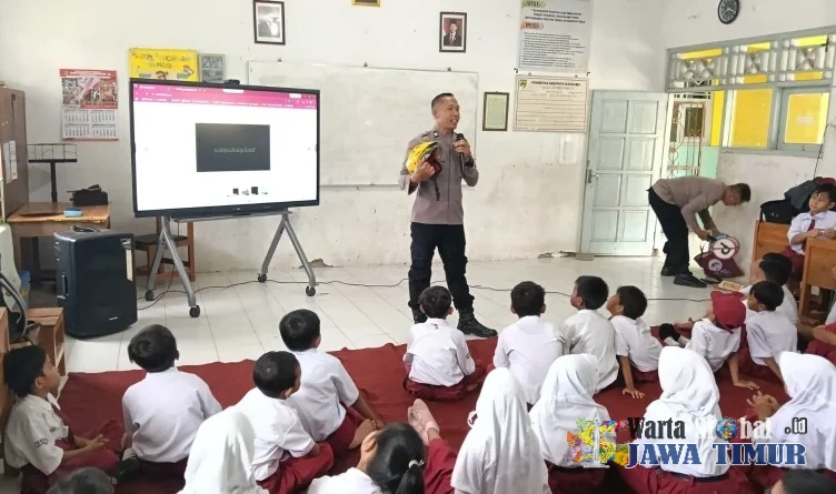 Polres Sukoharjo Tanamkan Disiplin dan Semangat Berprestasi kepada Siswa SD Negeri Begajah IV