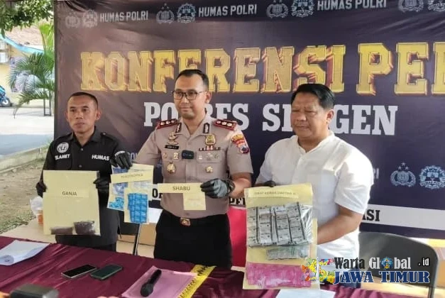 Polres Sragen Bongkar Tujuh Kasus Narkoba, 11 Orang Jadi Tersangka