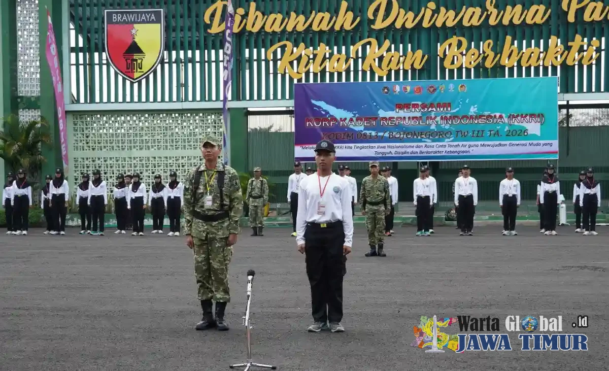 Cetak Generasi Tangguh dan Berkarakter, Kodim Bojonegoro Gelar Persami Korps Kadet Republik Indonesia Tahun 2026