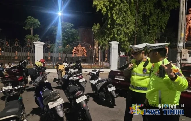 Jaga Kenyamanan Warga, Polres Sukoharjo Tindak 19 Motor Berknalpot Brong di Simpang Lima