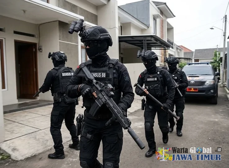 Densus 88 Geledah Rumah Warga di Serengan Solo, Sejumlah Buku dan Kaus Dibawa Petugas