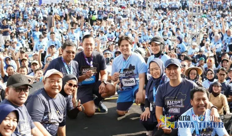 Ribuan Peserta Padati Simpang Lima Semarang, AHY Run 2026 Meriah