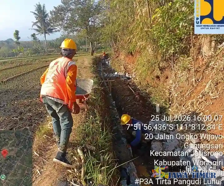 P3-TGAI 2026 di Wonogiri Capai 93 Titik, Irigasi Diperluas hingga 2.661,5 Hektare