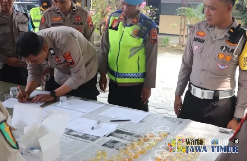 Polres Sragen Tes Urine 86 Personel, Seluruhnya Negatif Narkotika