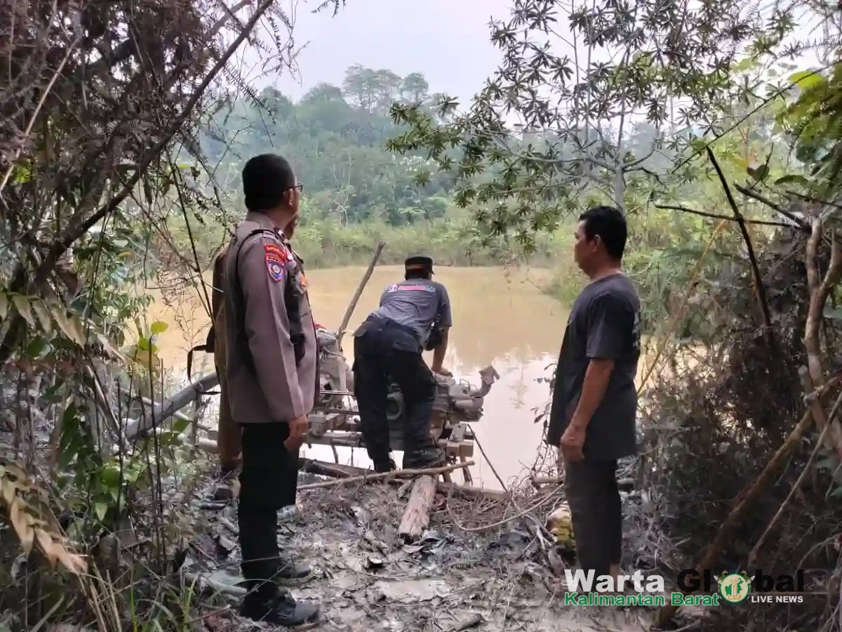 Tak Main-Main! Kapolsek Sengah Temila Pimpin Penertiban PETI di Dusun Rorongan