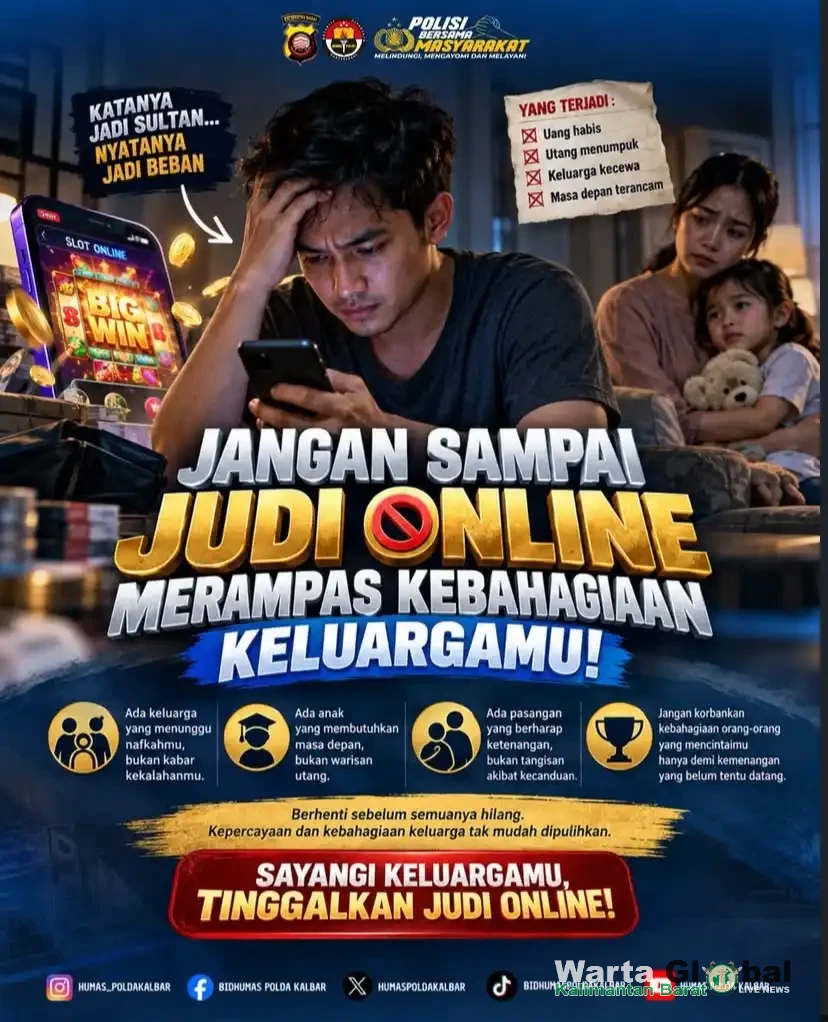 JANGAN BIARKAN JUDI ONLINE MERAMPAS KEBAHAGIAAN KELUARGA