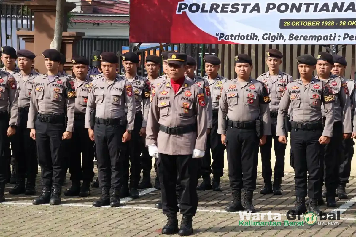 Peringati Hari Sumpah Pemuda, Kapolresta Pontianak Pimpin Upacara di Mako