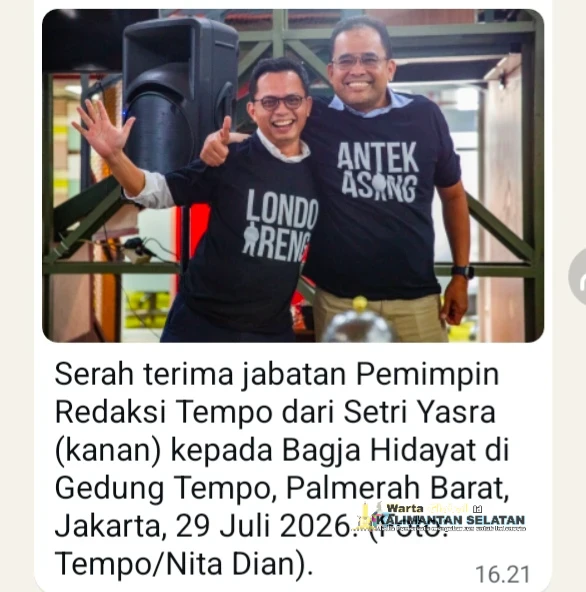 Tempo Umumkan Pemimpin Redaksi Baru Bagja Hidayat Diangkat Jadi Pemimpin Redaksi, Gantikan Setri Yasra Yang Kelola Unit Bisnis Baru di Tempo Tempo Umumkan Pemimpin Redaksi Baru Bagja Hidayat Diangkat Jadi Pemimpin Redaksi, Gantikan Setri Yasra Yang Kelola Unit Bisnis Baru di Tempo