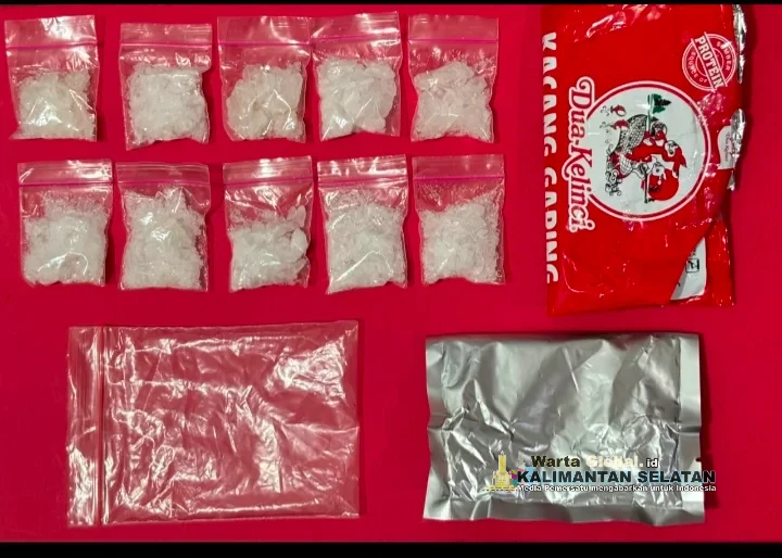 Polres Tabalong Ungkap Peredaran Narkoba, 120,18 Gram Sabu Diamankan