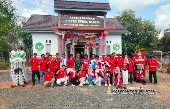 Barongsai Iringi Ribuan Warga Desa Alur Jalan Santai Peringati ke 81 Kemerdekaan RI