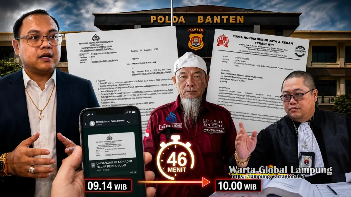 Undangan Gelar Perkara Diterima 46 Menit Sebelum Agenda, Revan Kuasa Hukum Uun Minta Penjadwalan Ulang, Penyidik Polda Banten Perlu Belajar Kepatutan Bersurat Undangan Gelar Perkara Diterima 46 Menit Sebelum Agenda, Revan Kuasa Hukum Uun Minta Penjadwalan Ulang, Penyidik Polda Banten Perlu Belajar Kepatutan Bersurat