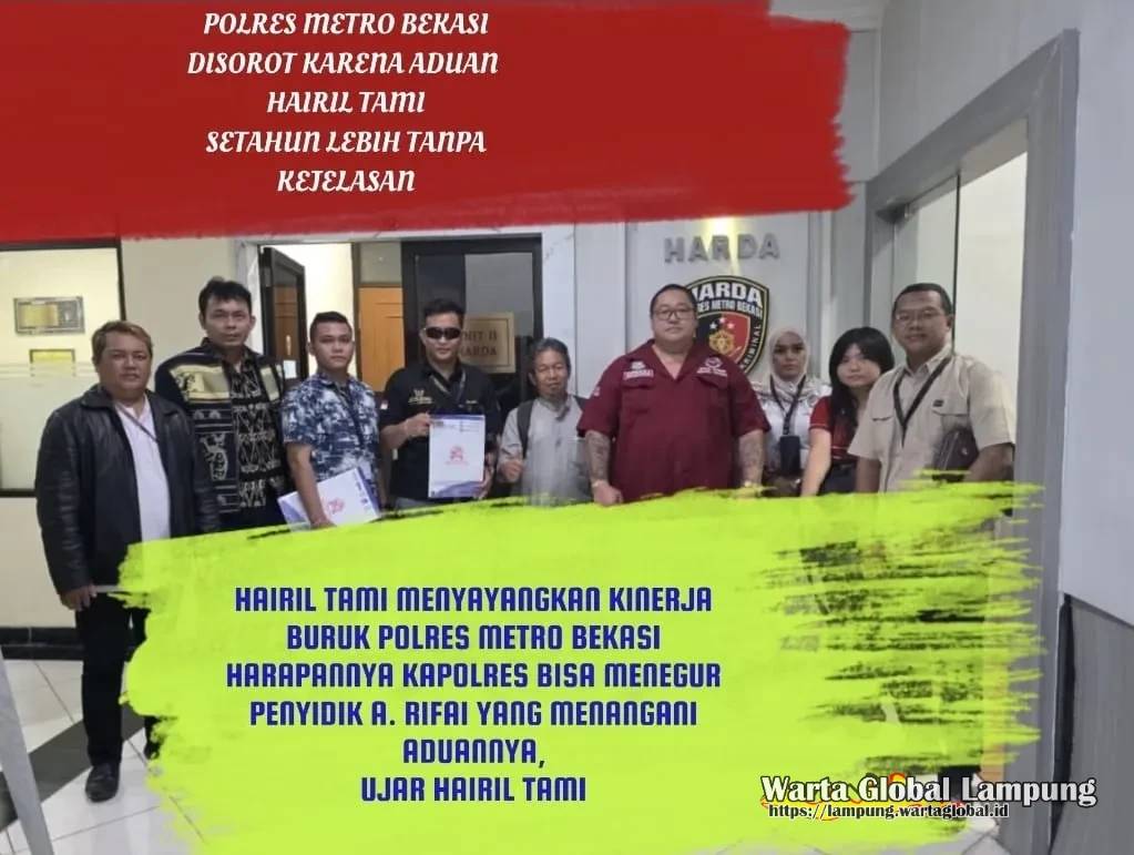 Buruknya Kinerja Polres Metro Bekasi, Aduan Hairil Tami Setahun lebih Tak ada Kejelasan, Penyidik A. Rifai Unit II Harda dihubungi Tidak Merespon"
