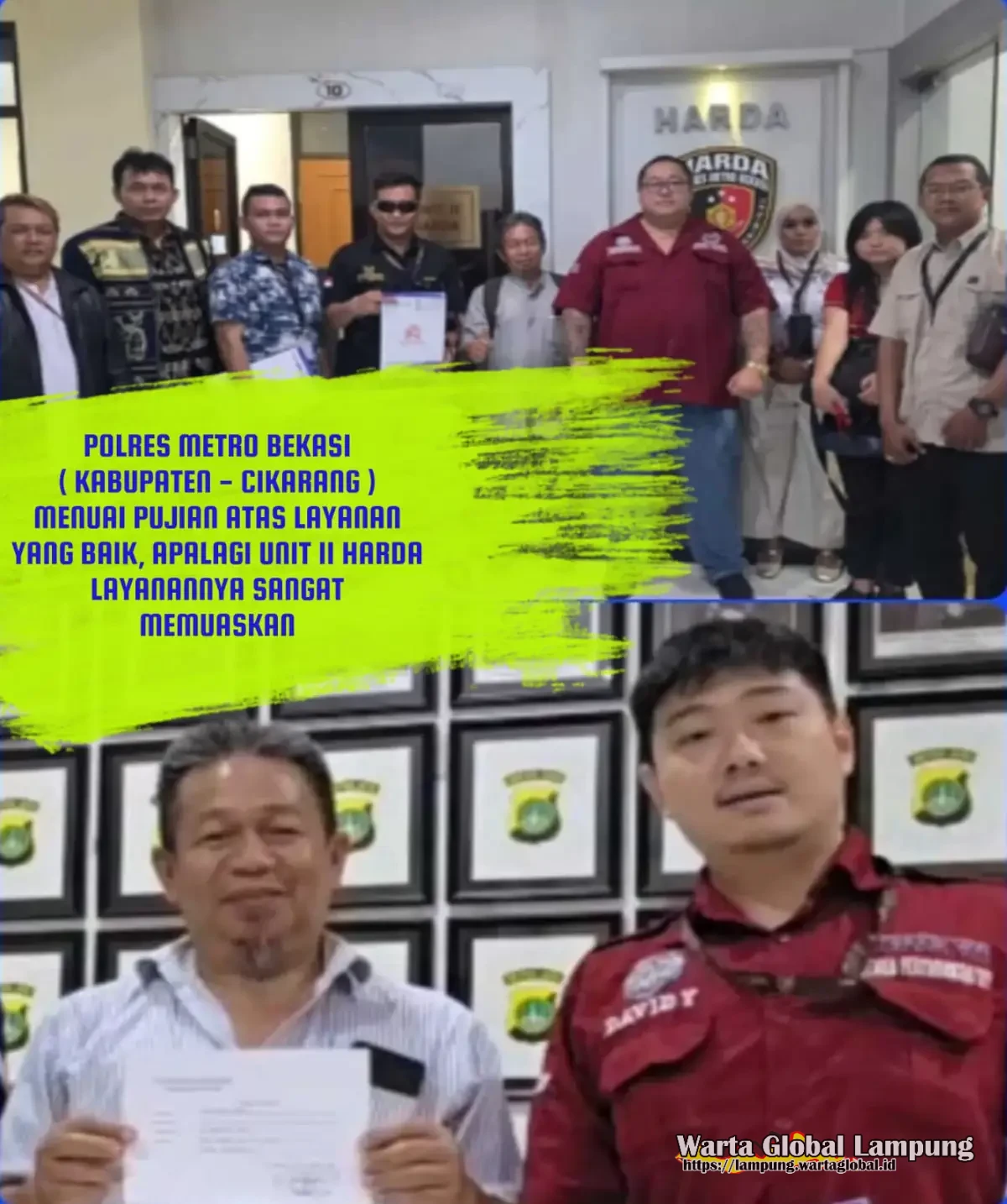 Hairil Tami Bahagia Sekali Perkaranya Ditangani Unit II Harda Polres Metro Bekasi, Bagus Banget, Puas Banget Layanannya