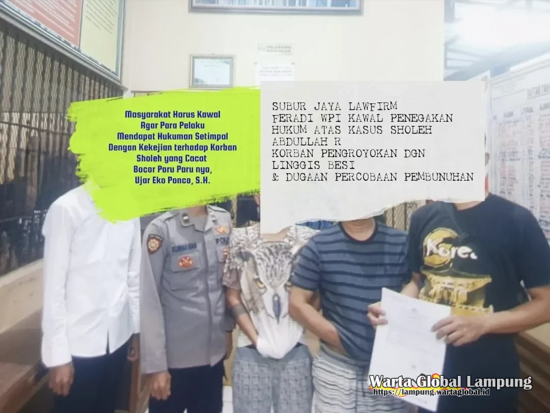 Eko Ponco, S.H., Pastikan Para Pelaku Pengroyokan Terhadap Sholeh Dengan Linggis Besi Akan Mendapat Hukuman Penjara Setimpal Eko Ponco, S.H., Pastikan Para Pelaku Pengroyokan Terhadap Sholeh Dengan Linggis Besi Akan Mendapat Hukuman Penjara Setimpal