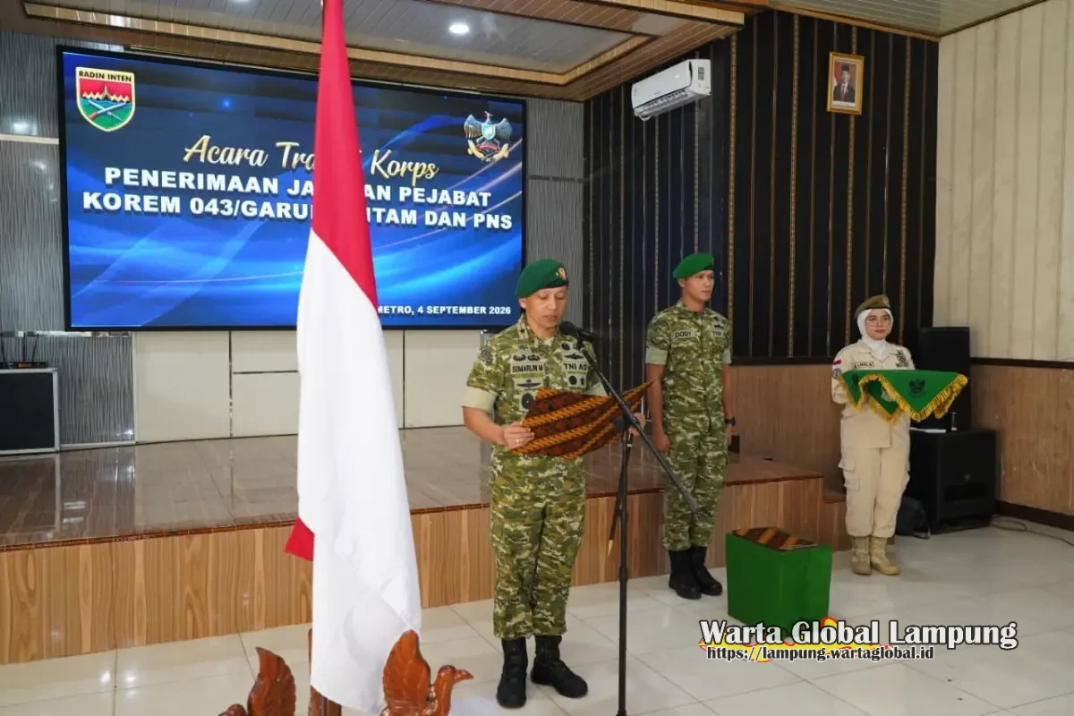 Dari Amanah Jabatan hingga Purna Tugas, Korem 043/Gatam Teguhkan Semangat Pengabdian