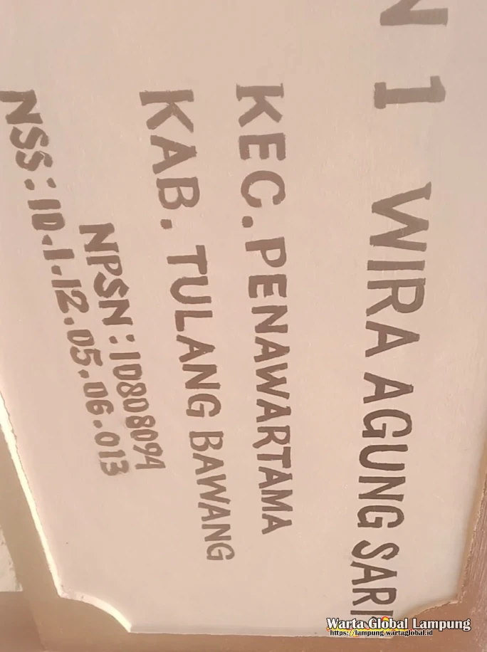 Terkait Dugaan Pungli Dan Korupsi Dana Perawatan sekolah di SDN 1 Wira Agung Sari,