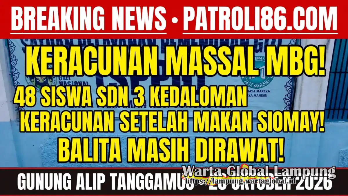 Diduga 48 siswa dan siswi keracunan usai menyantap  menu Siomay dari sppg Pariaman kecamatan gunung Alif.