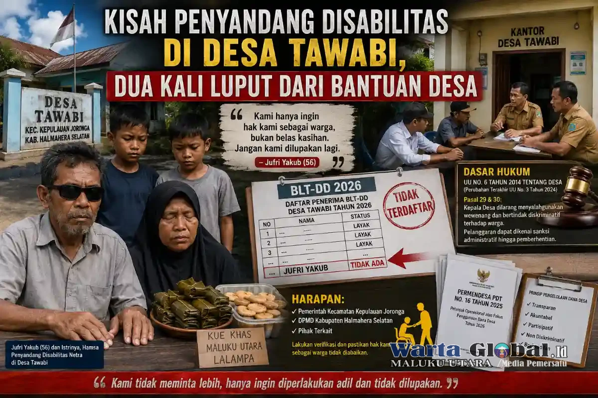 Kisah Penyandang Disabilitas di Desa Tawabi, Dua Kali Luput dari Bantuan Desa