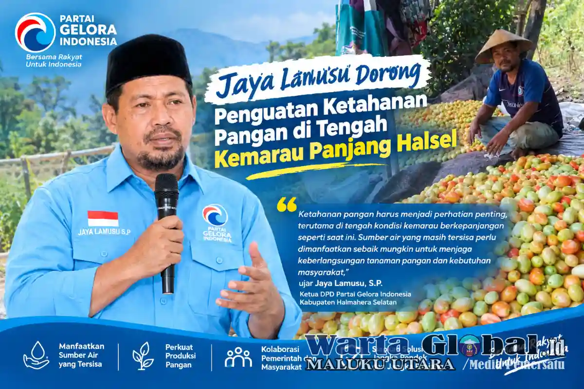 Jaya Lamusu Dorong Penguatan Ketahanan Pangan di Tengah Kemarau Panjang Hal-Sel