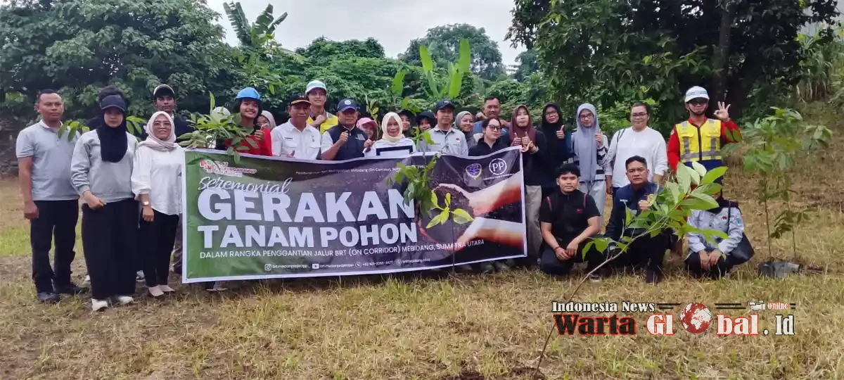 PT PP (Persero) Tbk Gencarkan Gerakan Penanaman 5.000 Pohon, Dukung Pembangunan BRT Mebidang Berwawasan Lingkungan
