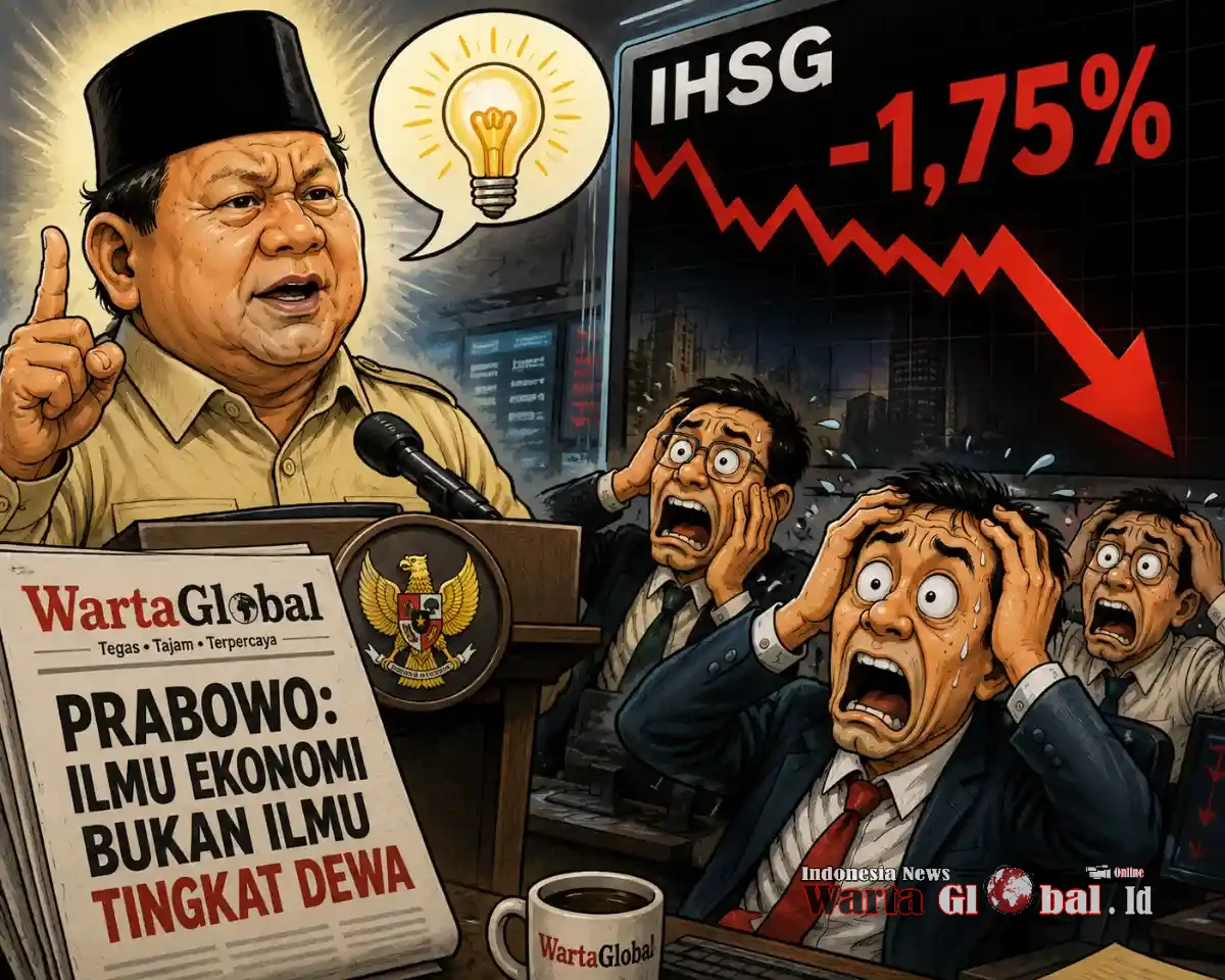 Pidato Prabowo:Â
"Ilmu Ekonomi Bukan Ilmu Dewa", IHSG Malah Terjun Terkoreksi 1,75 Persen Pidato Prabowo:Â
"Ilmu Ekonomi Bukan Ilmu Dewa", IHSG Malah Terjun Terkoreksi 1,75 Persen