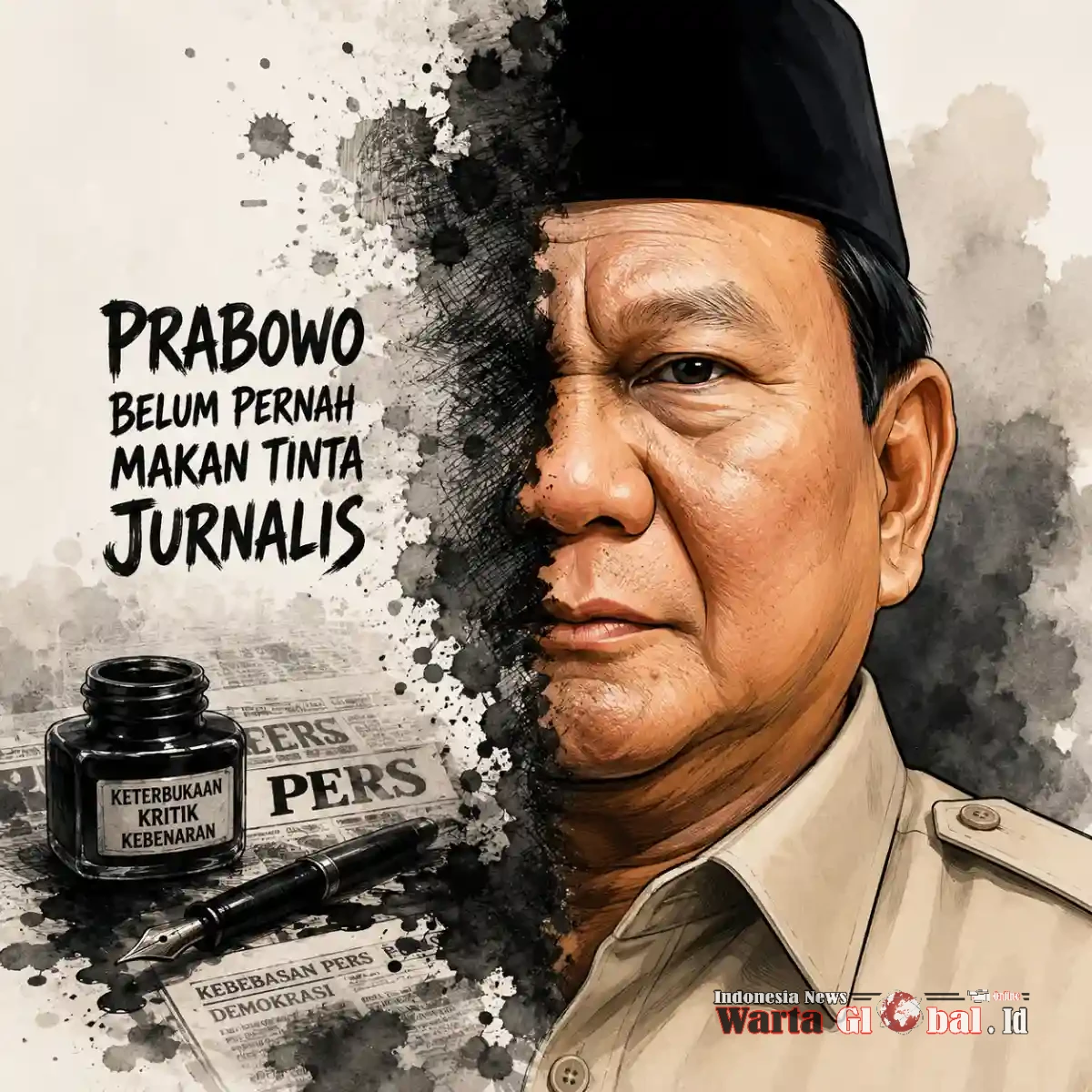 Prabowo Belum Pernah "Makan Tinta" Jurnalis: Kritik Tak Boleh Dianggap Musuh