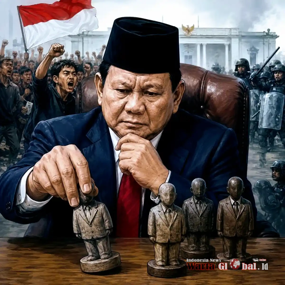 Setahun Demo Agustus 2025, Prabowo Didesak Berani Reshuffle: Komunikasi Buruk, Polisi Disorot