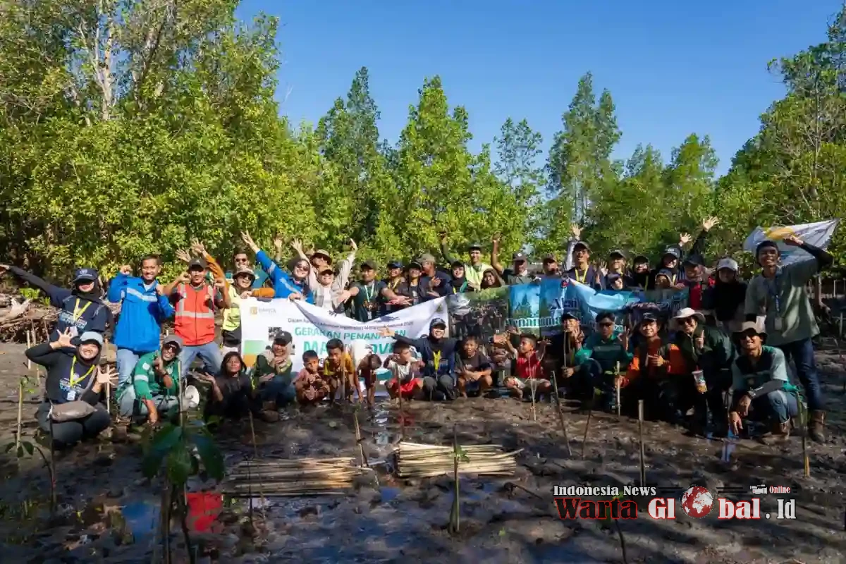 380 Bibit Mangrove Ditanam di Desa Soligi, Ikhtiar Bersama Hadapi Ancaman Abrasi