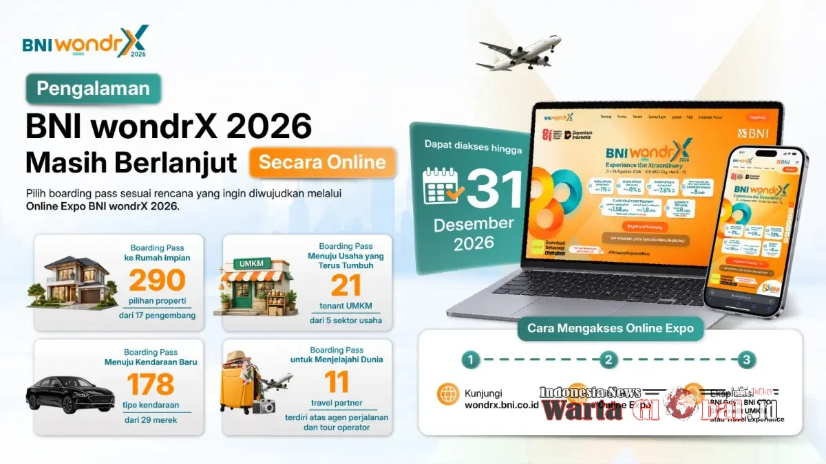 BNI wondrX 2026 Usai Digelar, Tapi Kesempatan Belum Tutup: Online Expo Dibuka hingga 31 Desember, Menawarkan Solusi Rumah, Kendaraan, UMKM dan Wisata