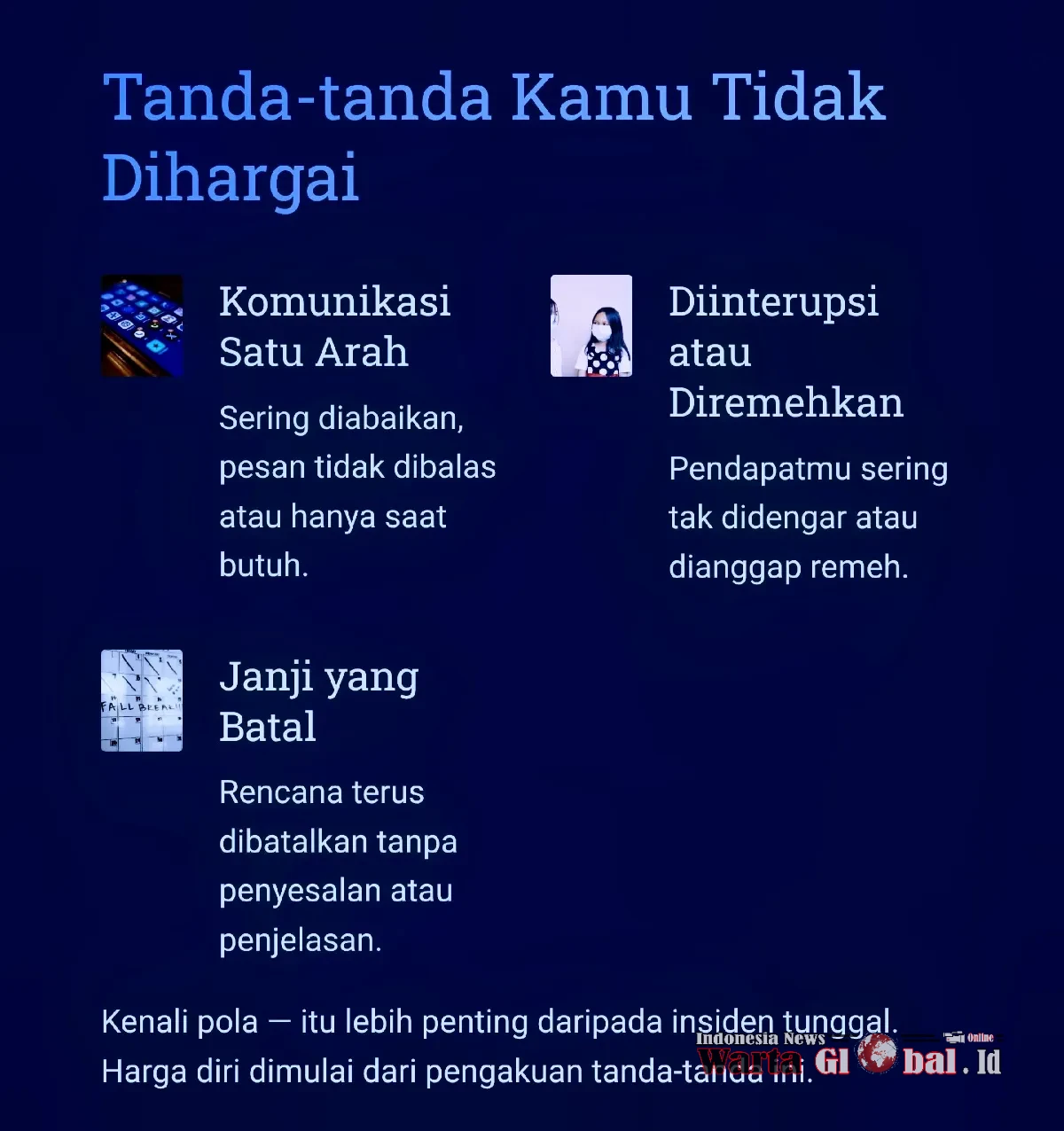 Usia 50+ Tak Perlu Lagi Mengejar yang Tak Menghargai: Saatnya Memilih Diri Sendiri 
Inspirasi — Dr. Bima HRMastho