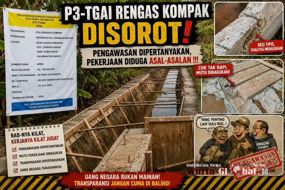 “Besi, Beton hingga Volume Dipertanyakan, Proyek P3-TGAI Rengas Kompak Minta Diaudit?”
