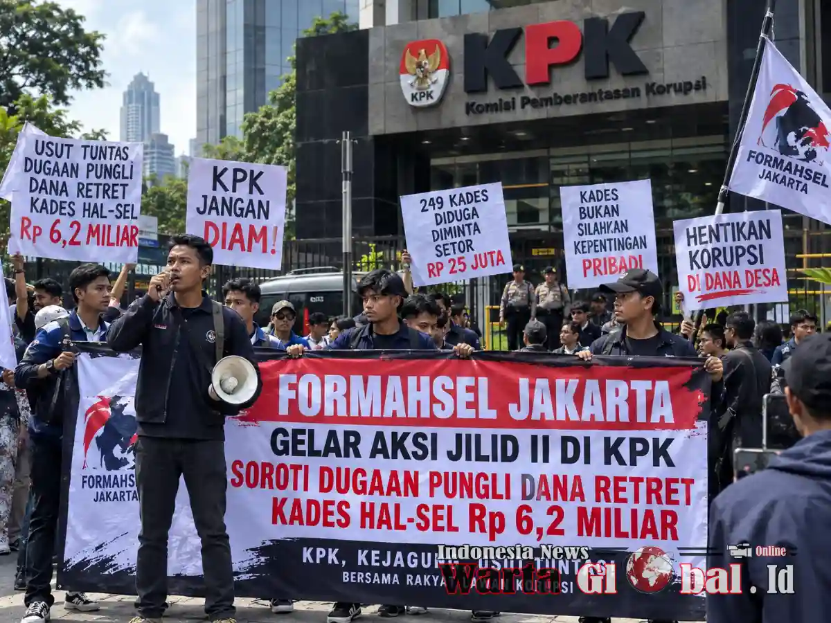 FORMAHSEL Jakarta Gelar Aksi Jilid II di KPK, Soroti Dugaan Pungli Dana Retret Kades Hal-Sel Rp6,2 Miliar