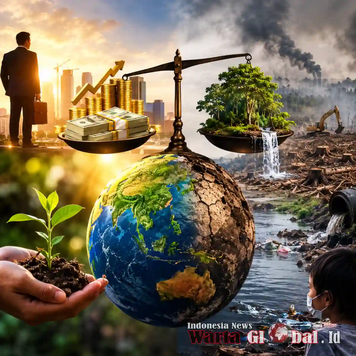 EKONOMI TUMBUH, EKOLOGI RUNTUH: SIAPA MENIKMATI PROFIT, SIAPA MEMBAYAR KERUSAKAN?
Oleh: Netti  Jurnalis Indonesia