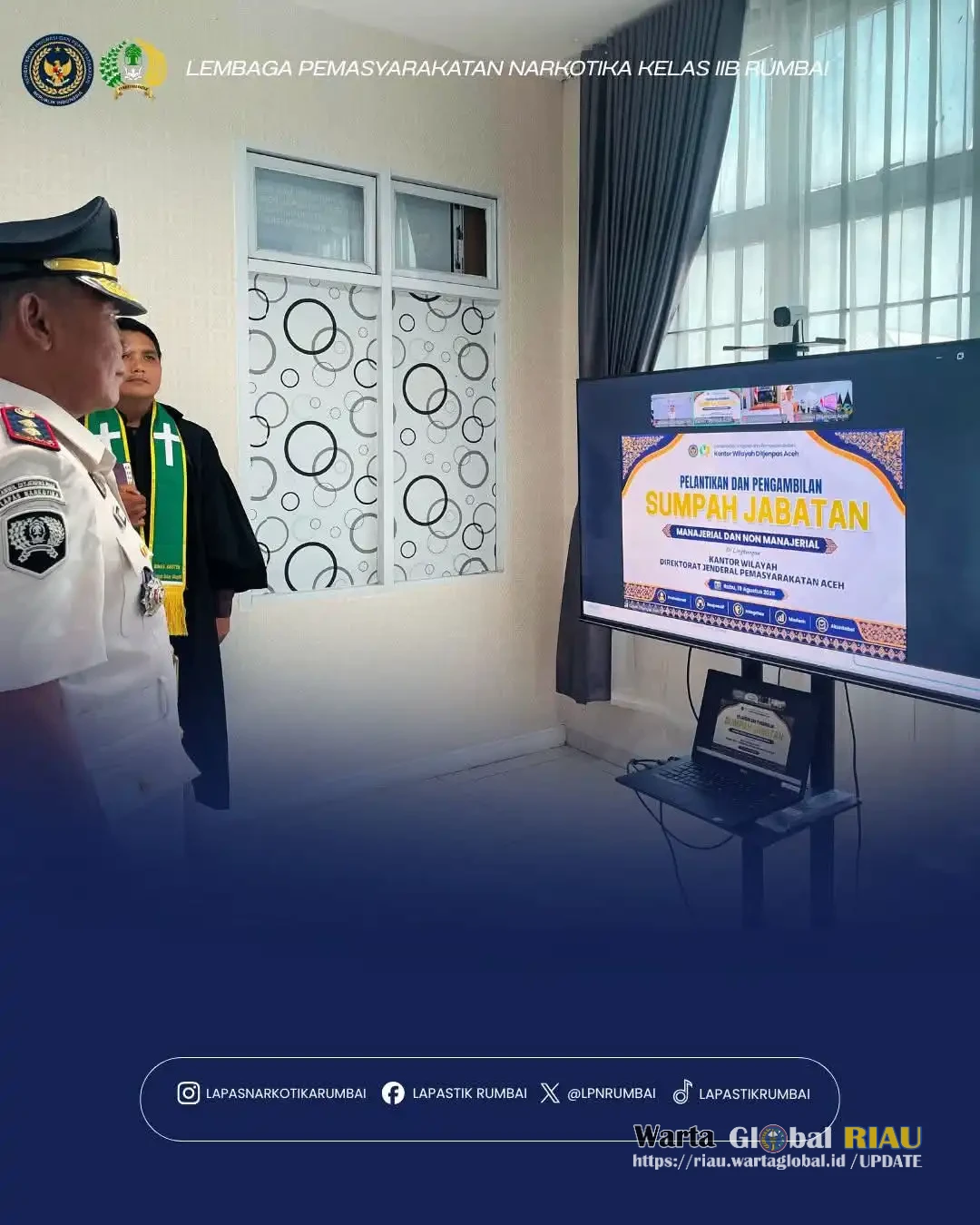 Reinhards Indra Pitoy Resmi Dilantik Sebagai Kepala Lapas Kelas IIB Kutacane Reinhards Indra Pitoy Resmi Dilantik Sebagai Kepala Lapas Kelas IIB Kutacane