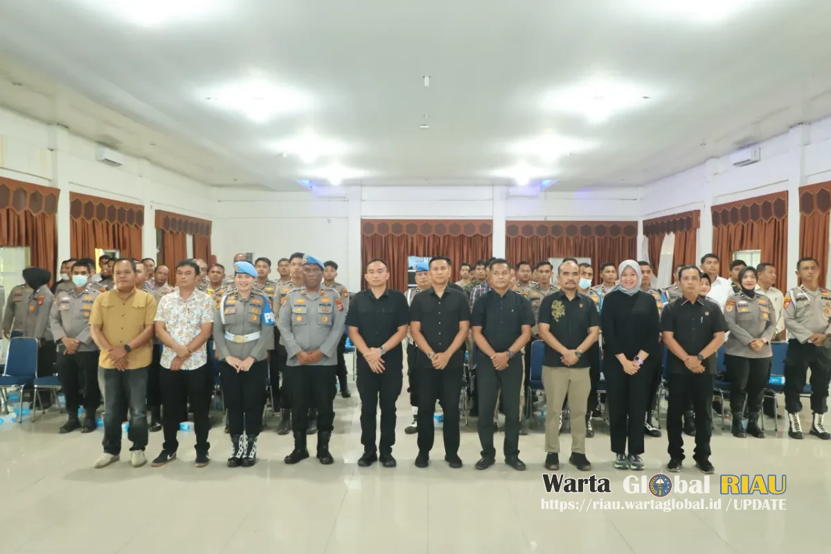 Pembinaan Etika Profesi Polri, Bidpropam Polda Riau Ingatkan Personel Polres Kuansing Jaga Integritas